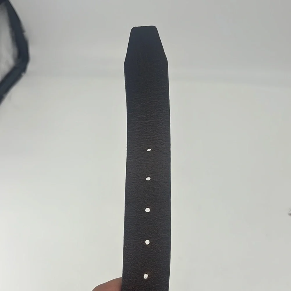 Vintage brown leather belt from structure size 40